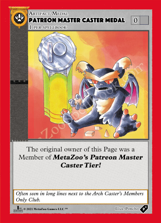 Patreon Master Caster Medal [Medals] Metazoo