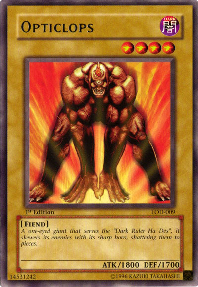 Opticlops [LOD-009] Rare Yu-Gi-Oh!