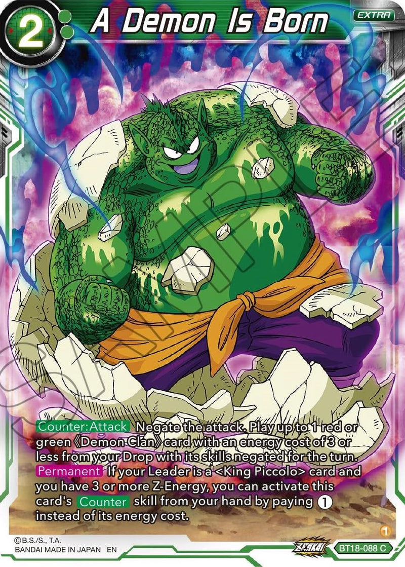 A Demon Is Born (BT18-088) [Dawn of the Z-Legends] Dragon Ball Super