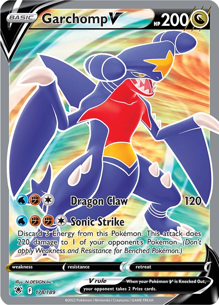 Garchomp V (178/189) [Sword & Shield: Astral Radiance] Pokémon