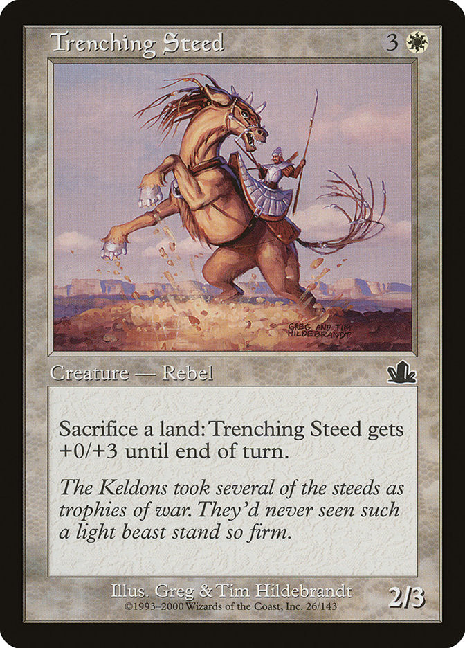 Trenching Steed [Prophecy] Magic: The Gathering