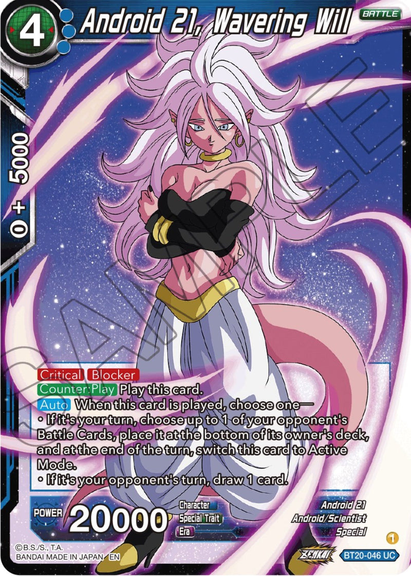 Android 21, Wavering Will (BT20-046) [Power Absorbed] Dragon Ball Super