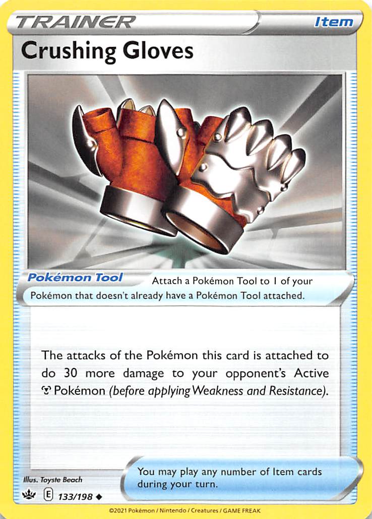 Crushing Gloves (133/198) [Sword & Shield: Chilling Reign] Pokémon