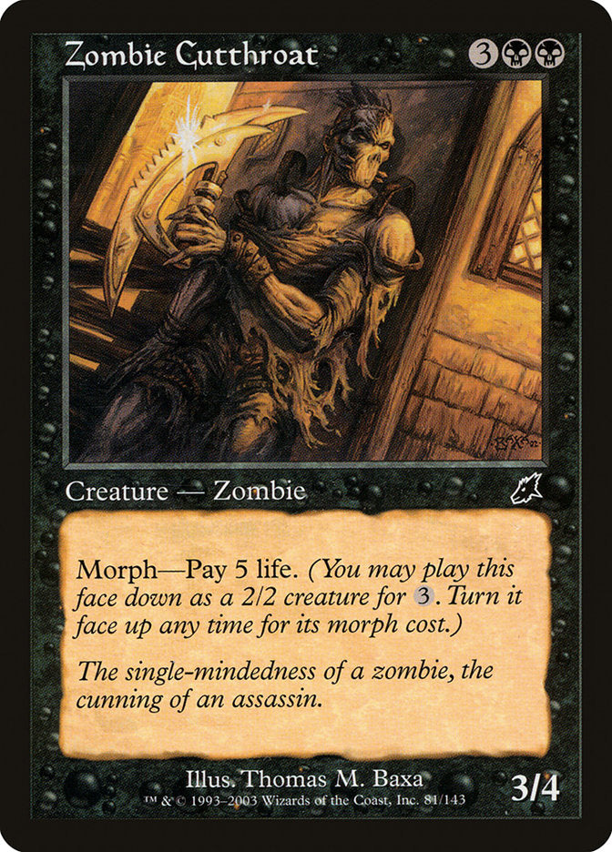 Zombie Cutthroat [Scourge] Magic: The Gathering