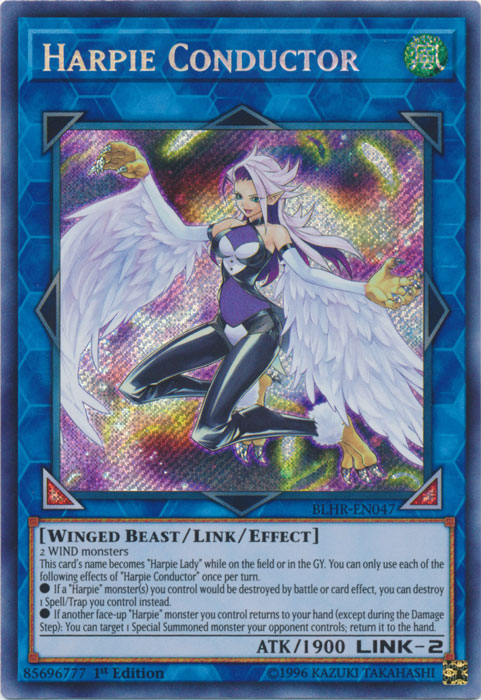 Harpie Conductor [BLHR-EN047] Secret Rare Yu-Gi-Oh!