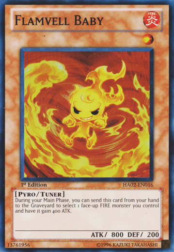 Flamvell Baby [HA02-EN016] Super Rare Yu-Gi-Oh!