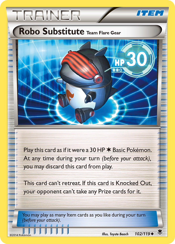 Robo Substitute Team Flare Gear (102/119) [XY: Phantom Forces] Pokémon