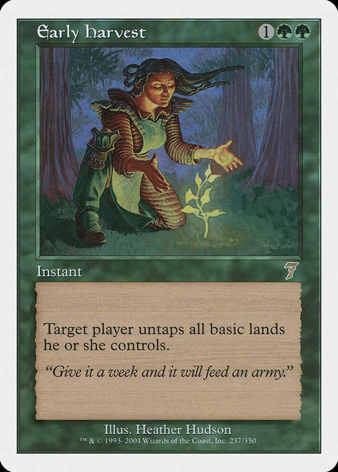 Early Harvest [Seventh Edition] Magic: The Gathering