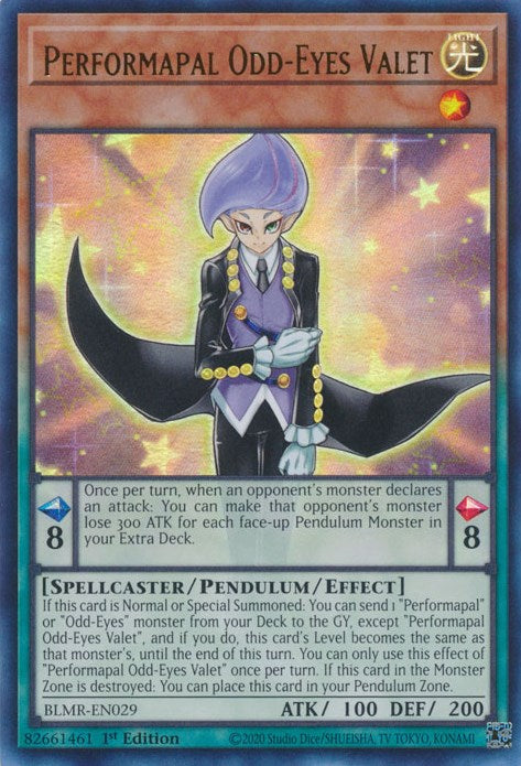 Performapal Odd-Eyes Valet [BLMR-EN029] Ultra Rare Yu-Gi-Oh!