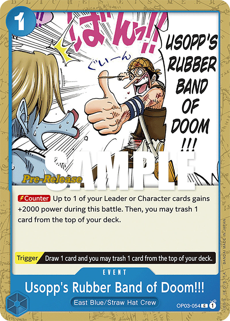 Usopp's Rubber Band of Doom!!! [Pillars of Strength Pre-Release Cards] Bandai