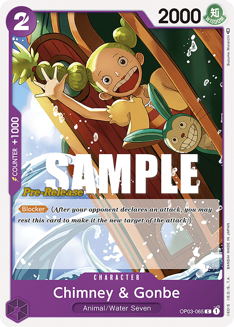 Chimney & Gonbe [Pillars of Strength Pre-Release Cards] Bandai