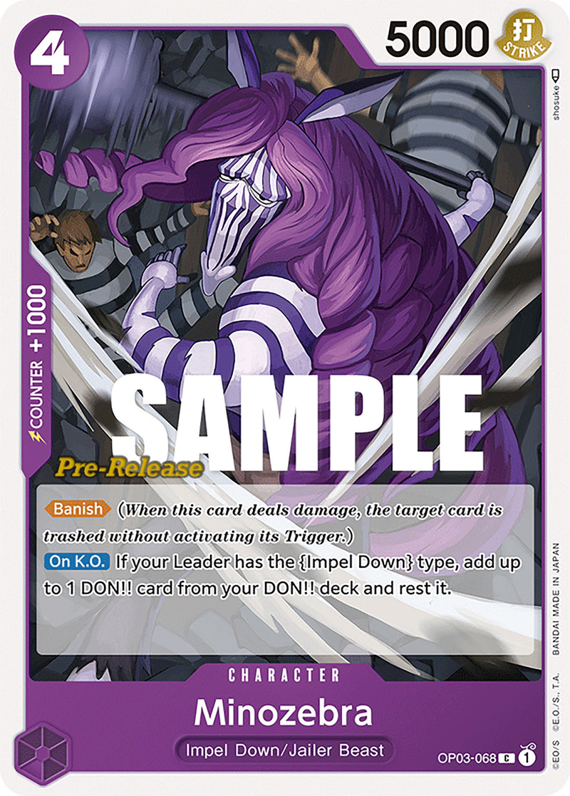 Minozebra [Pillars of Strength Pre-Release Cards] Bandai