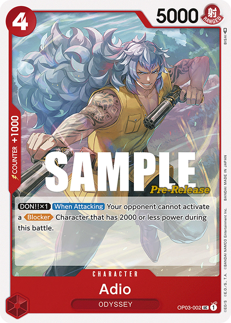 Adio [Pillars of Strength Pre-Release Cards] Bandai