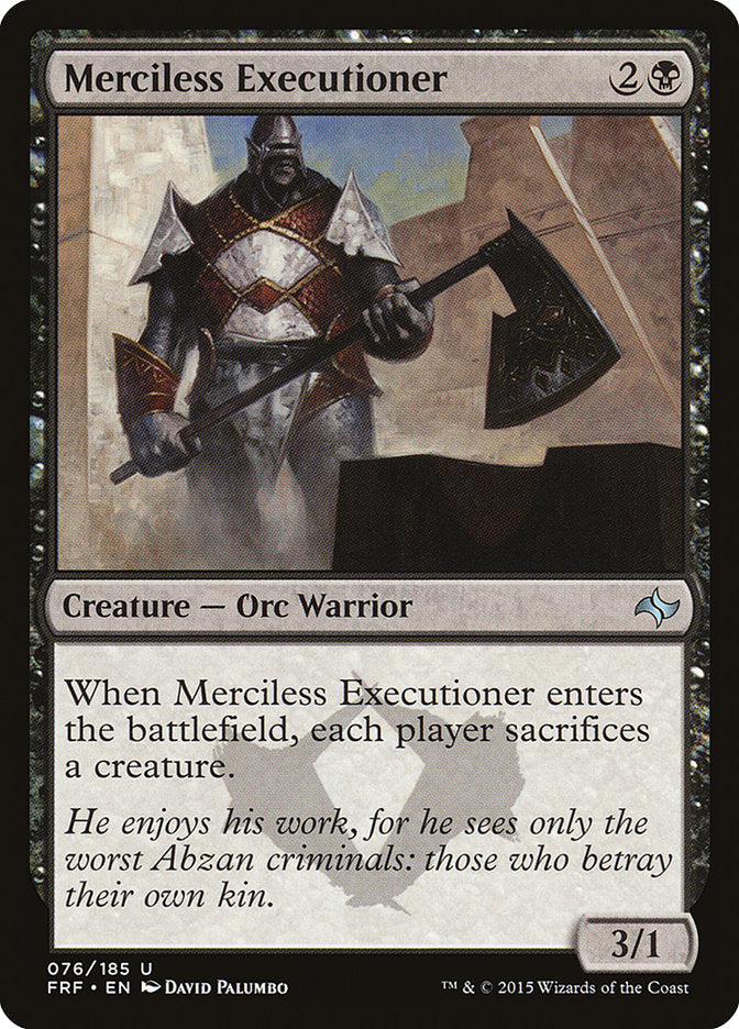 Merciless Executioner [Fate Reforged] Magic: The Gathering