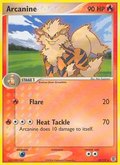 Arcanine (18/112) [EX: FireRed & LeafGreen] Pokémon