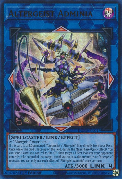 Altergeist Adminia [DUNE-EN047] Ultra Rare Yu-Gi-Oh!