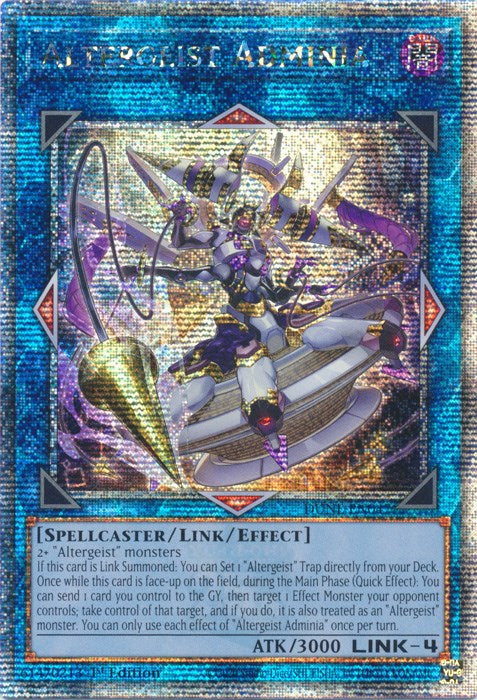 Altergeist Adminia [DUNE-EN047] Quarter Century Secret Rare Yu-Gi-Oh!