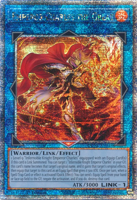 Emperor Charles the Great [DUNE-EN048] Quarter Century Secret Rare Yu-Gi-Oh!