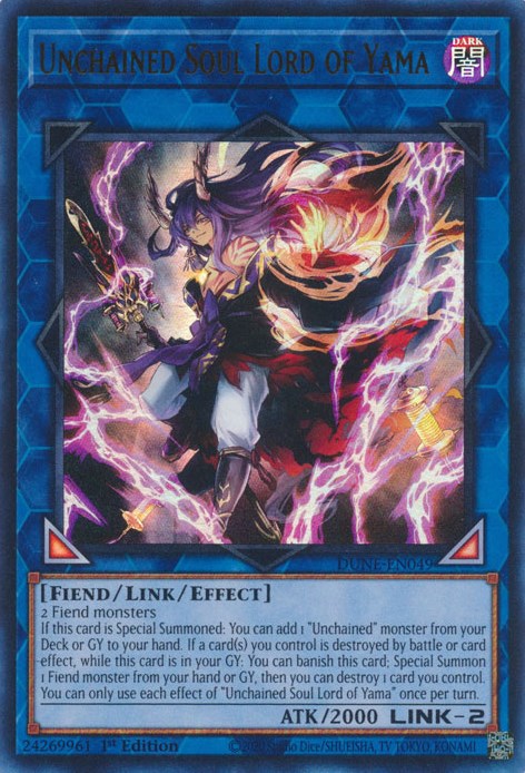 Unchained Soul Lord of Yama [DUNE-EN049] Ultra Rare Yu-Gi-Oh!