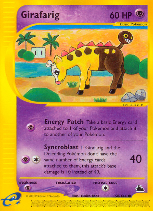 Girafarig (58/144) [Skyridge] Pokémon