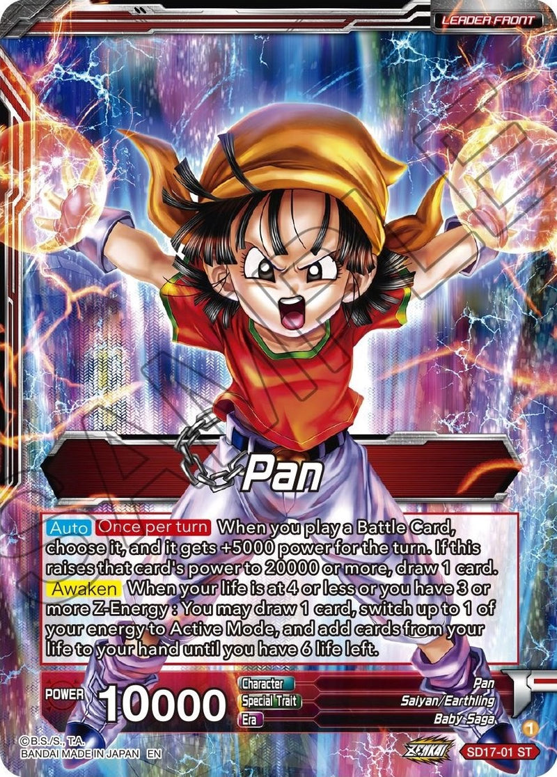 Pan // Pan, Ready to Fight Returns (SD17-01) [Dawn of the Z-Legends] Dragon Ball Super