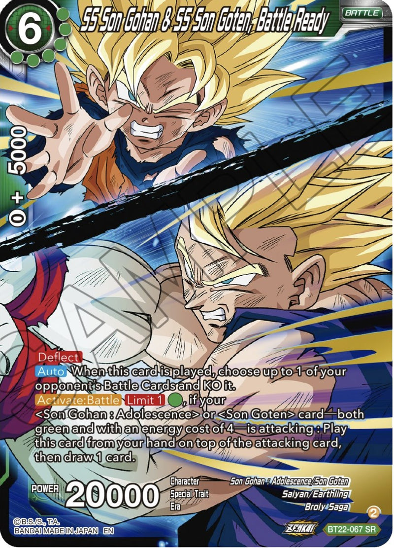 SS Son Gohan & SS Son Goten, Battle Ready (BT22-067) [Critical Blow] Dragon Ball Super