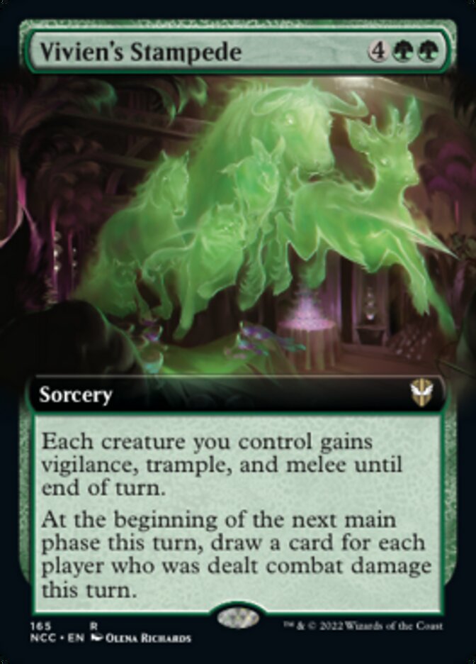 Vivien's Stampede (Extended Art) [Streets of New Capenna Commander] Magic: The Gathering