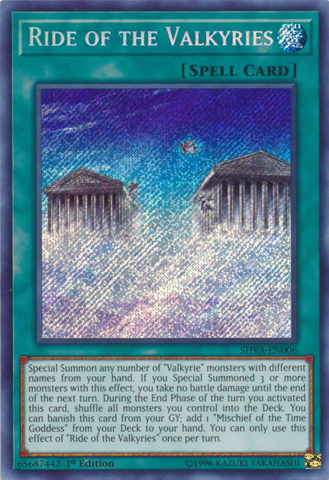 Ride of the Valkyries [SHVA-EN006] Secret Rare Yu-Gi-Oh!