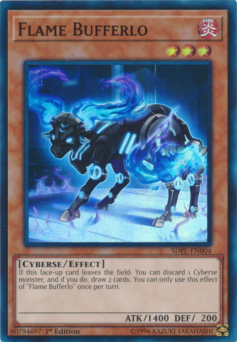 Flame Bufferlo [SDPL-EN004] Super Rare Yu-Gi-Oh!