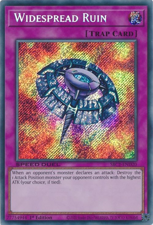Widespread Ruin [SBC1-END20] Secret Rare Yu-Gi-Oh!