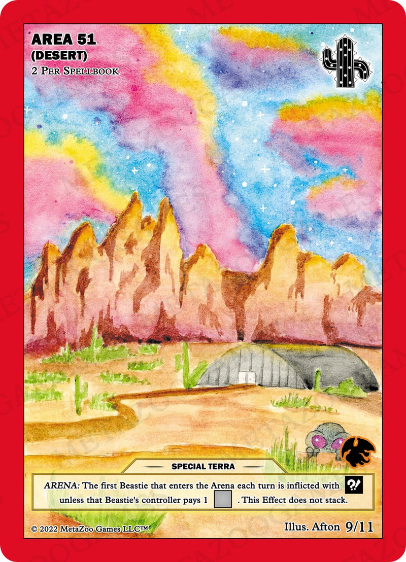 Area 51 (Desert) [Cryptid Nation: UFO First Edition Tribal Theme Decks] Metazoo