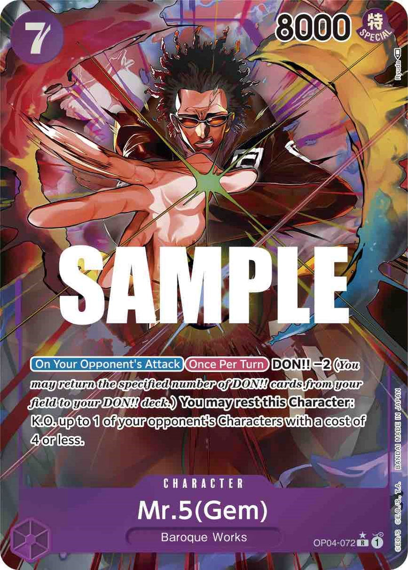 Mr.5(Gem) (Alternate Art) [Kingdoms of Intrigue] Bandai