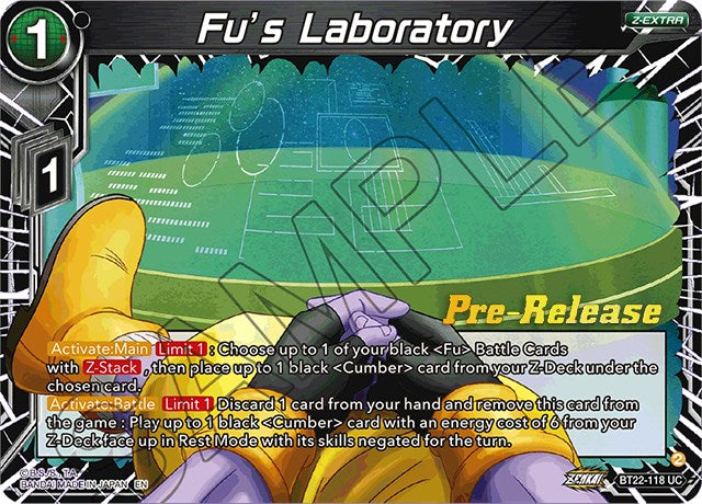 Fu's Laboratory (BT22-118) [Critical Blow Prerelease Promos] Dragon Ball Super