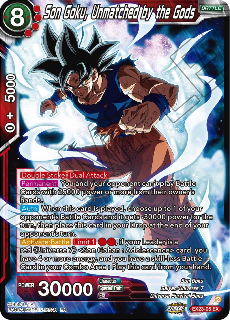 Son Goku, Unmatched by the Gods (EX23-05) [Premium Anniversary Box 2023] Dragon Ball Super