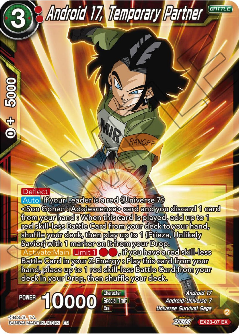 Android 17, Temporary Partner (EX23-07) [Premium Anniversary Box 2023] Dragon Ball Super