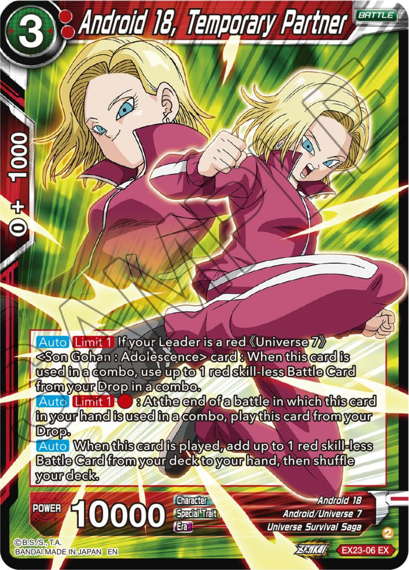 Android 18, Temporary Partner (EX23-06) [Premium Anniversary Box 2023] Dragon Ball Super