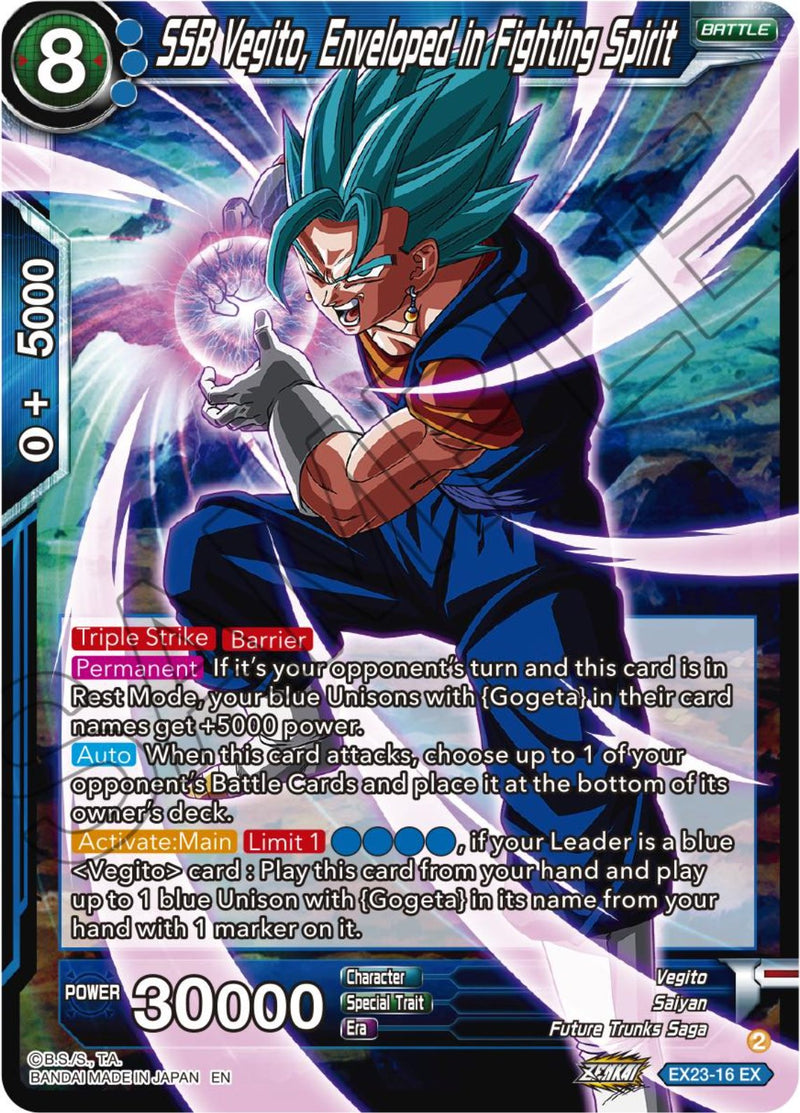 SSB Vegito, Enveloped in Fighting Spirit (EX23-16) [Premium Anniversary Box 2023] Dragon Ball Super