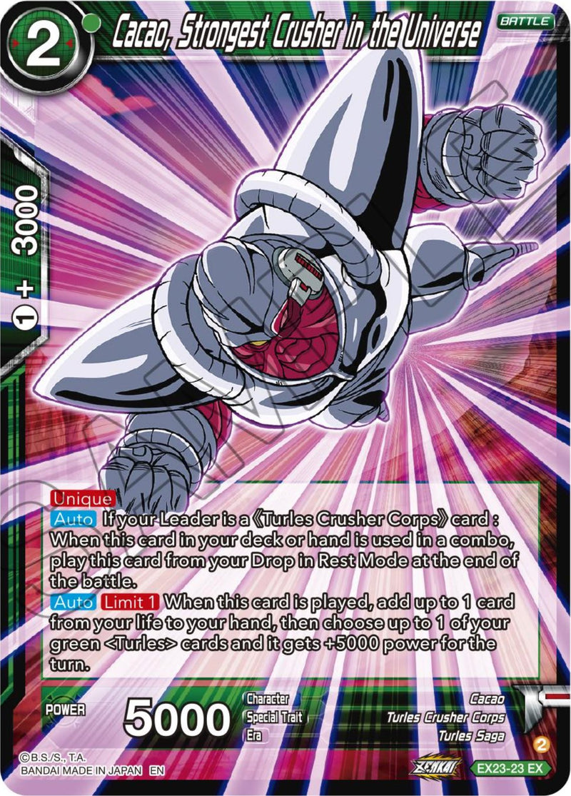 Cacao, Strongest Crusher in the Universe (EX23-23) [Premium Anniversary Box 2023] Dragon Ball Super