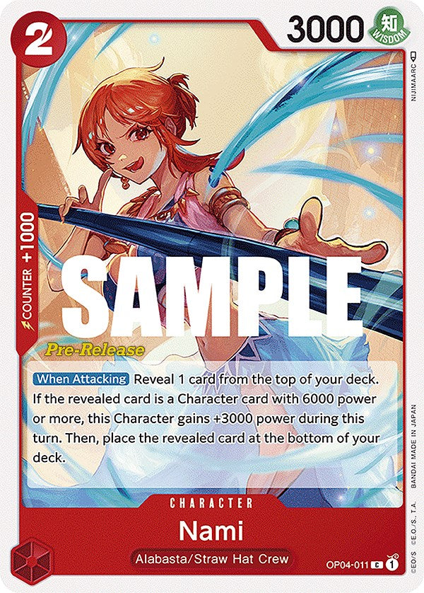 Nami [Kingdoms of Intrigue Pre-Release Cards] Bandai