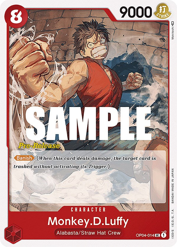 Monkey.D.Luffy [Kingdoms of Intrigue Pre-Release Cards] Bandai