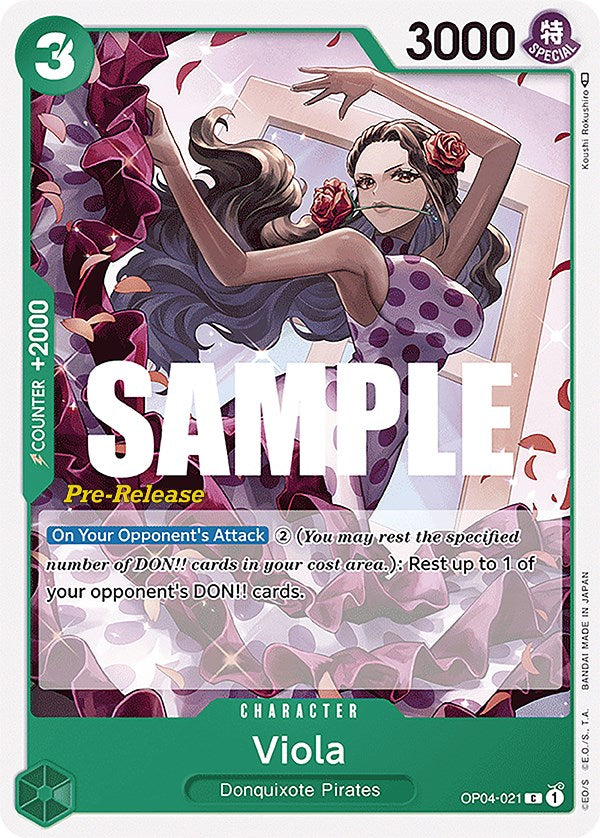 Viola [Kingdoms of Intrigue Pre-Release Cards] Bandai