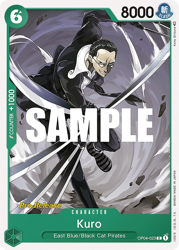 Kuro [Kingdoms of Intrigue Pre-Release Cards] Bandai