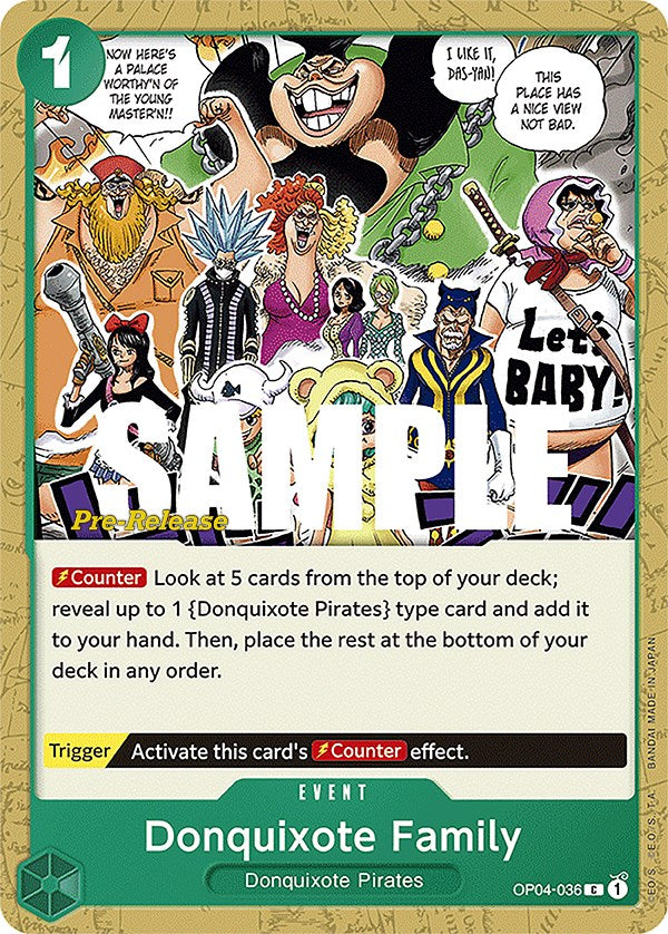 Donquixote Family [Kingdoms of Intrigue Pre-Release Cards] Bandai