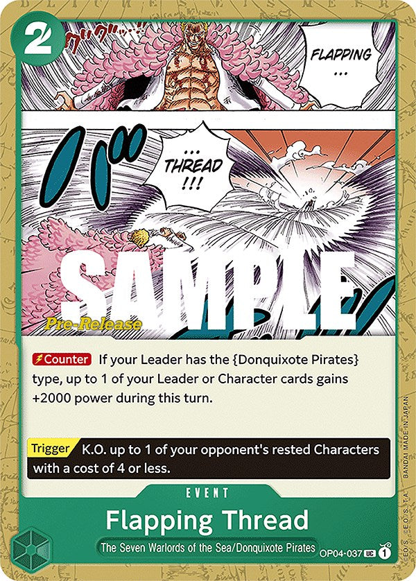 Flapping Thread [Kingdoms of Intrigue Pre-Release Cards] Bandai