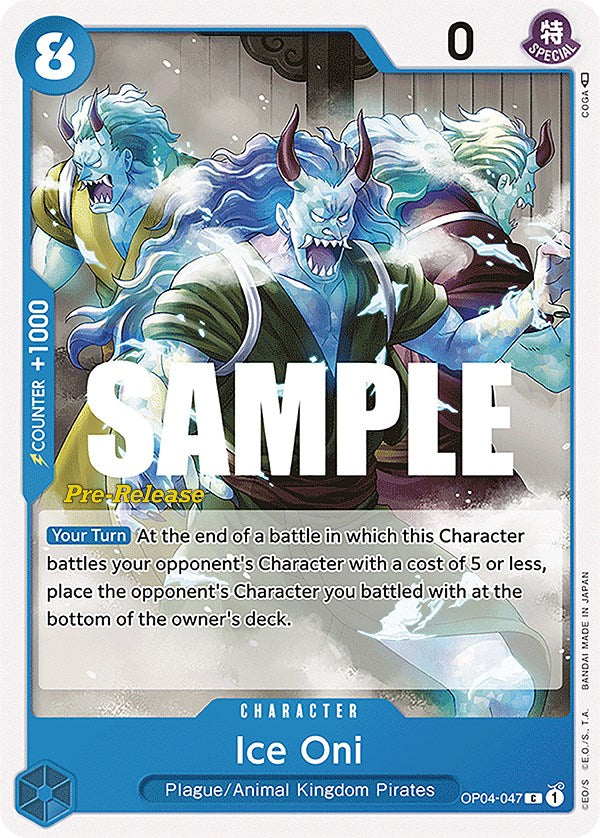 Ice Oni [Kingdoms of Intrigue Pre-Release Cards] Bandai