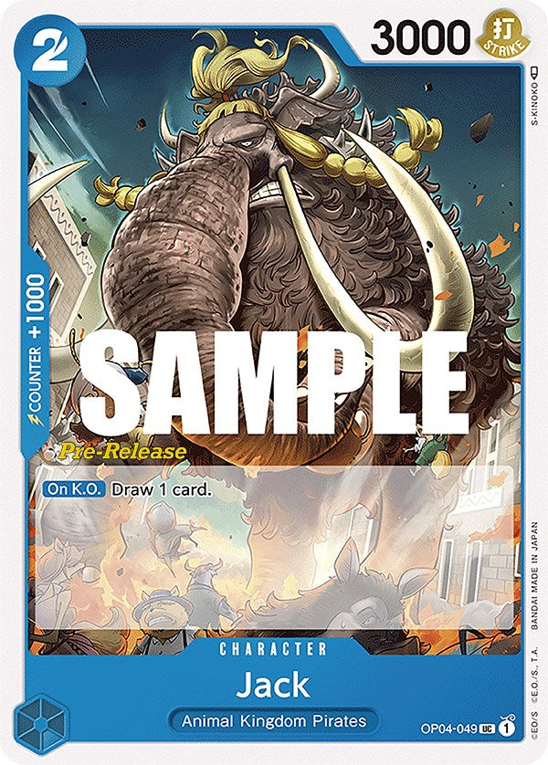 Jack [Kingdoms of Intrigue Pre-Release Cards] Bandai