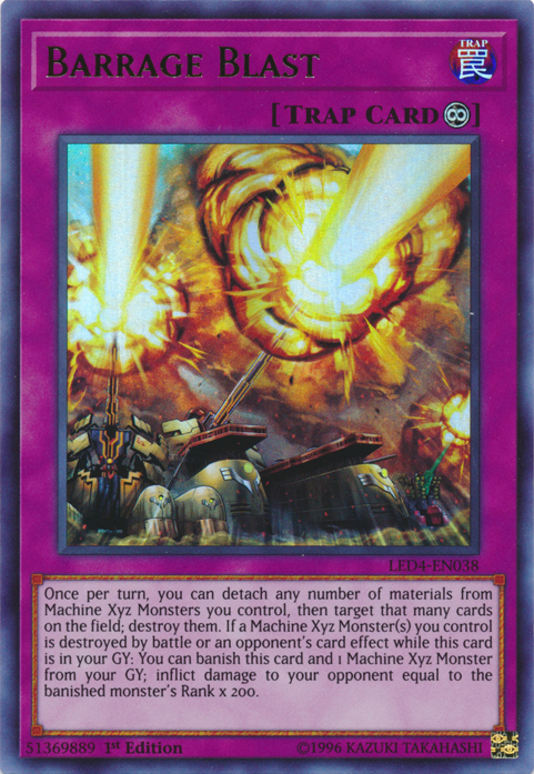 Barrage Blast [LED4-EN038] Ultra Rare Yu-Gi-Oh!