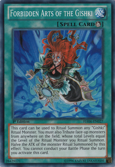 Forbidden Arts of the Gishki [HA06-EN027] Super Rare Yu-Gi-Oh!