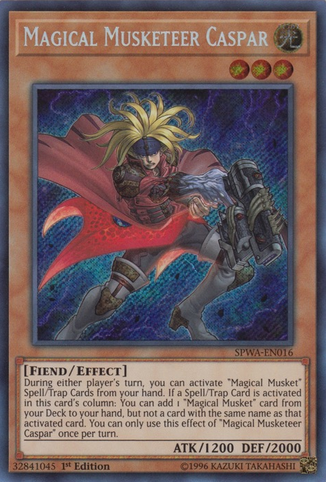 Magical Musketeer Caspar [SPWA-EN016] Secret Rare Yu-Gi-Oh!