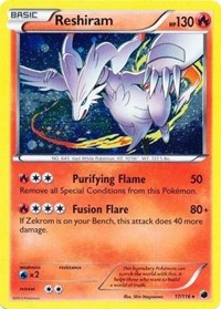 Reshiram (17/116) (Cosmos Holo) [Black & White: Plasma Freeze] Pokémon